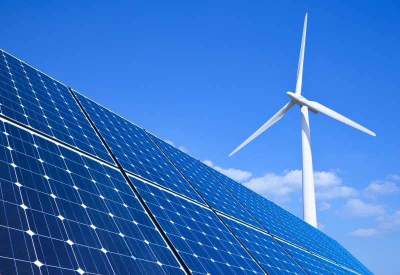 groene stroom windmolen zonnepanelen