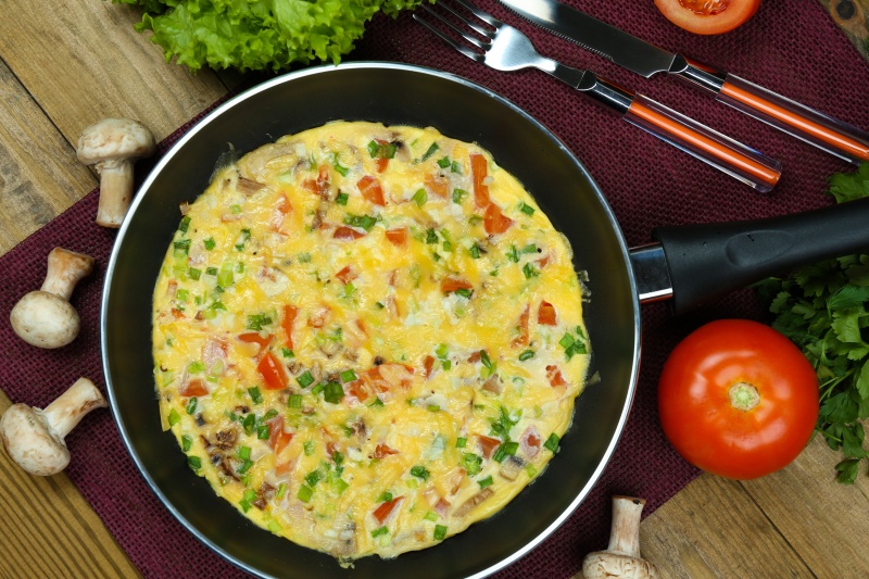 Omelet met champignons