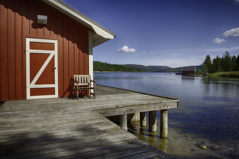 houten huis in Zweden