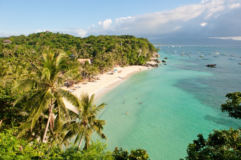 Diniwid strand, boracay island, Filippijnen