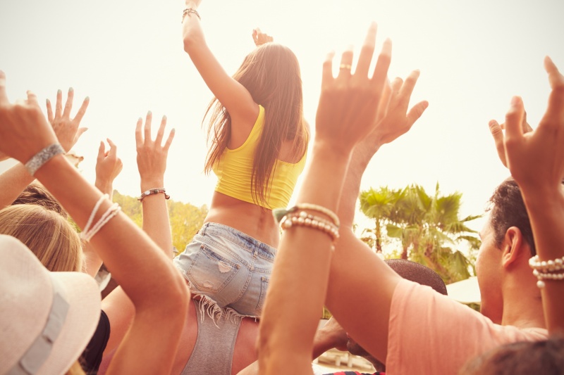 muziek op festival