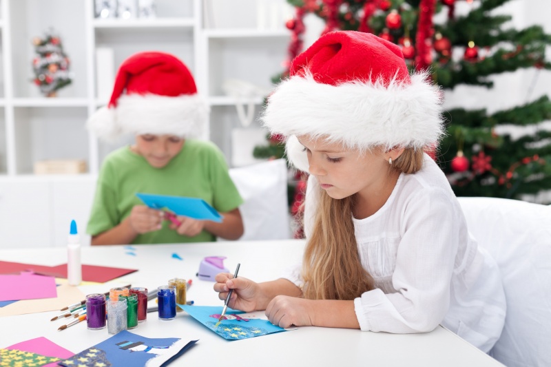kerst kaarten maken kinderen