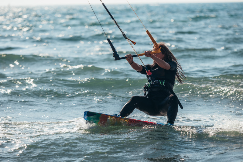 De vrijheid van kitesurfen