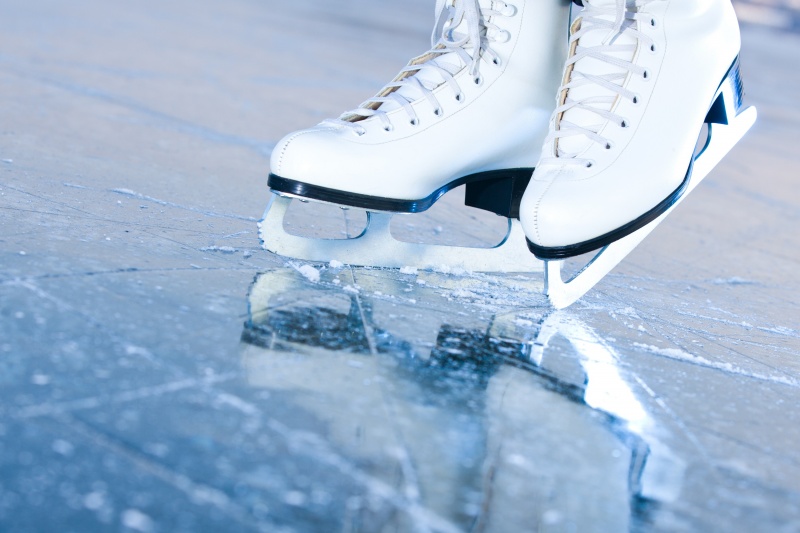 schaatsen op het ijs